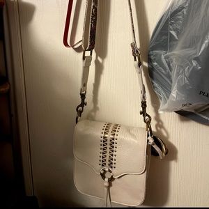 White crossbody purse
